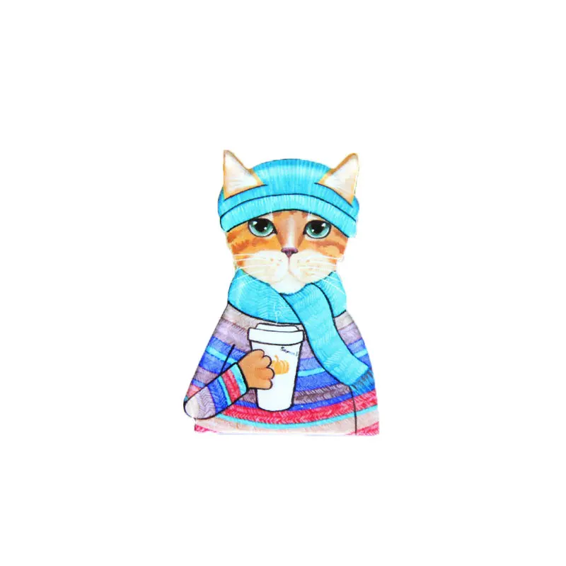 1 шт. мультфильм автобус значок Kawaii животное акриловые значки на украшение для рюкзака булавки броши