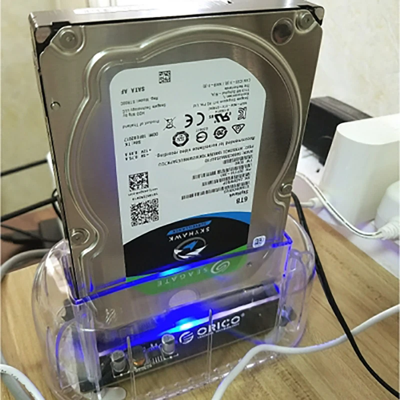 ORICO HDD корпус для 2 5/3 5 дюймовый SSD прозрачный жесткого диска type C USB3.1 Gen1 док станция