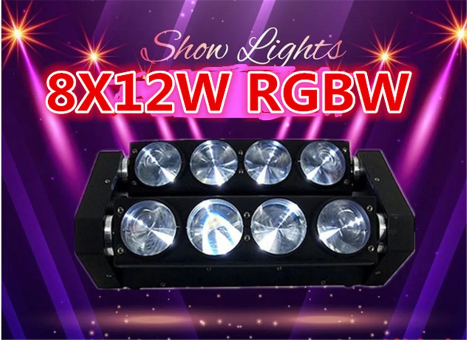 2 шт./партия светодиодный светильник 8x12 Вт 4 в 1|moving light|beam movingmoving beam |