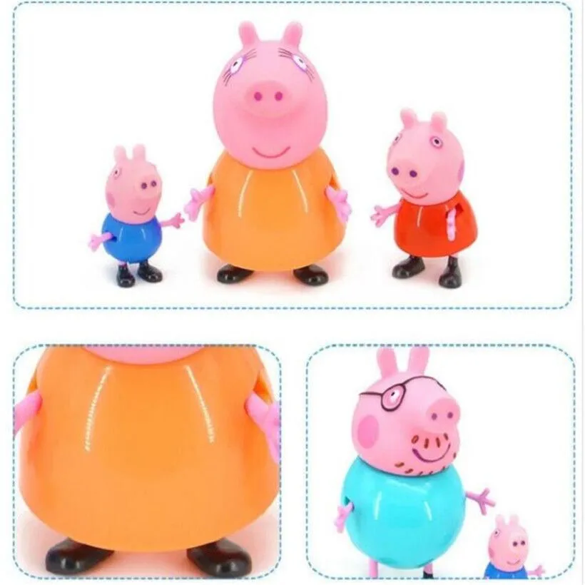 Свинка Пеппа Семья Джордж папа паж мама фигурка оригинальная Pelucia знаменитая Peppa