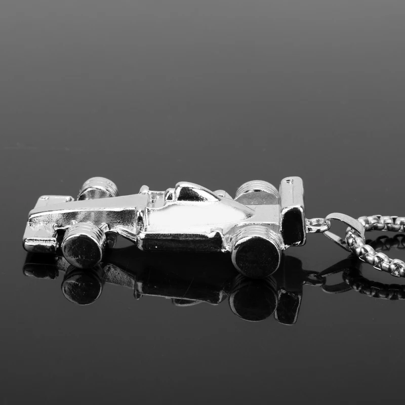 Модное ожерелье MQCHUN F1 с подвеской в виде гоночного автомобиля Формула один
