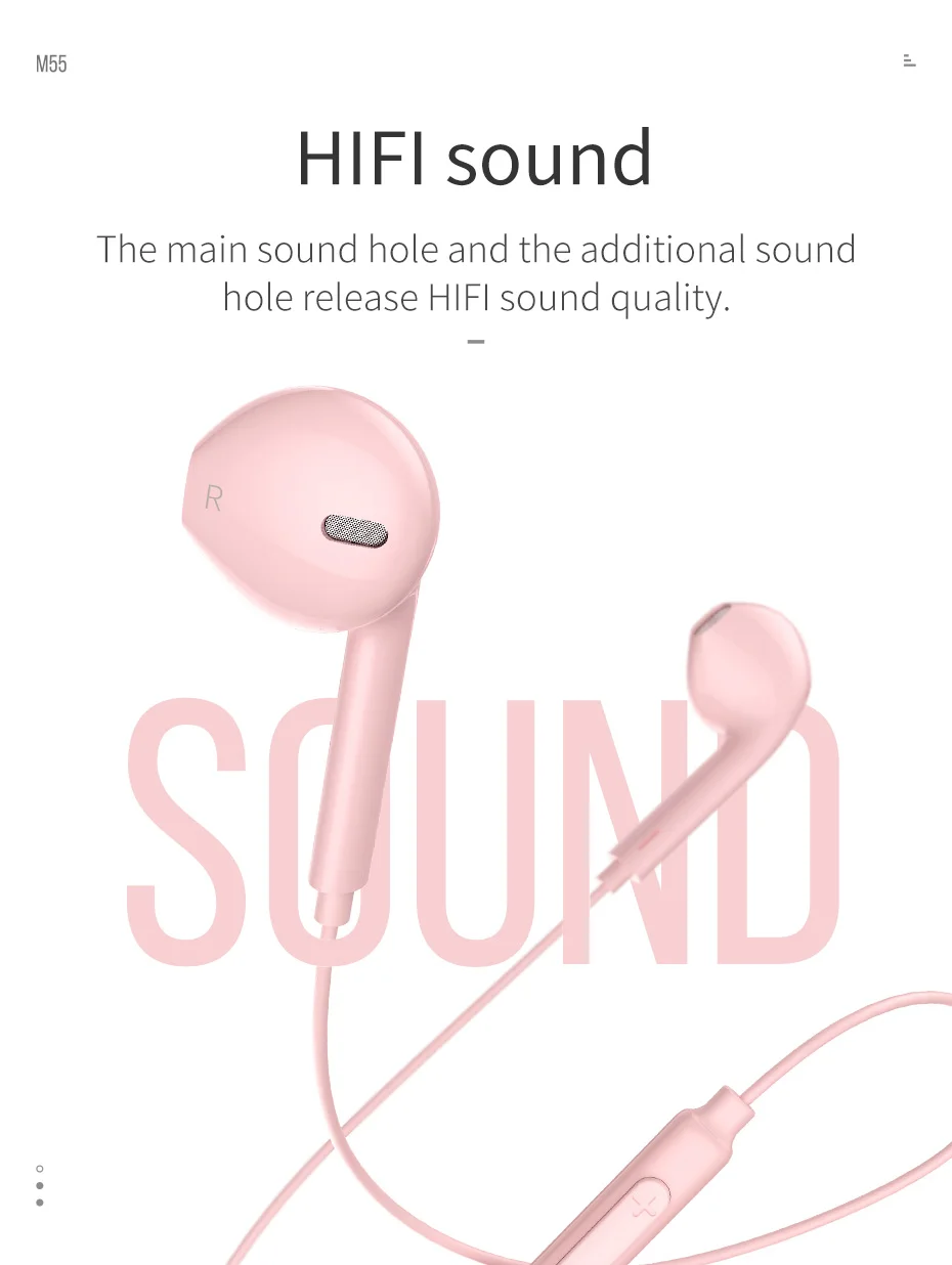 HOCO Bass Sound наушники-вкладыши спортивные наушники с микрофоном для xiaomi iPhone samsung гарнитура fone de ouvido auriculares MP3 MP4