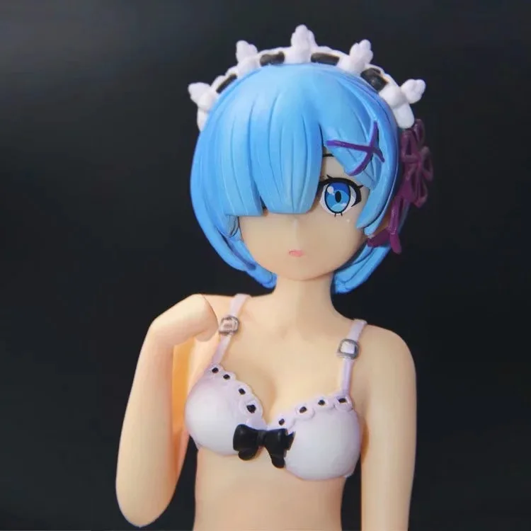 22CM Японская аниме-фигурка Re: от нуля к жизни в другом мире Rem в стоячем купальнике версия действующей собираемой модельной игрушки.