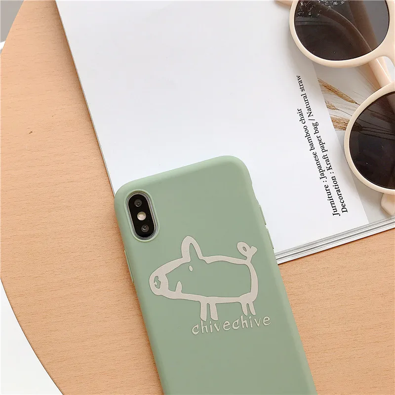 Чехол для телефона с милой Свинкой iphone XS Max X XR Мягкий силиконовый чехол из ТПУ 6 6s 7