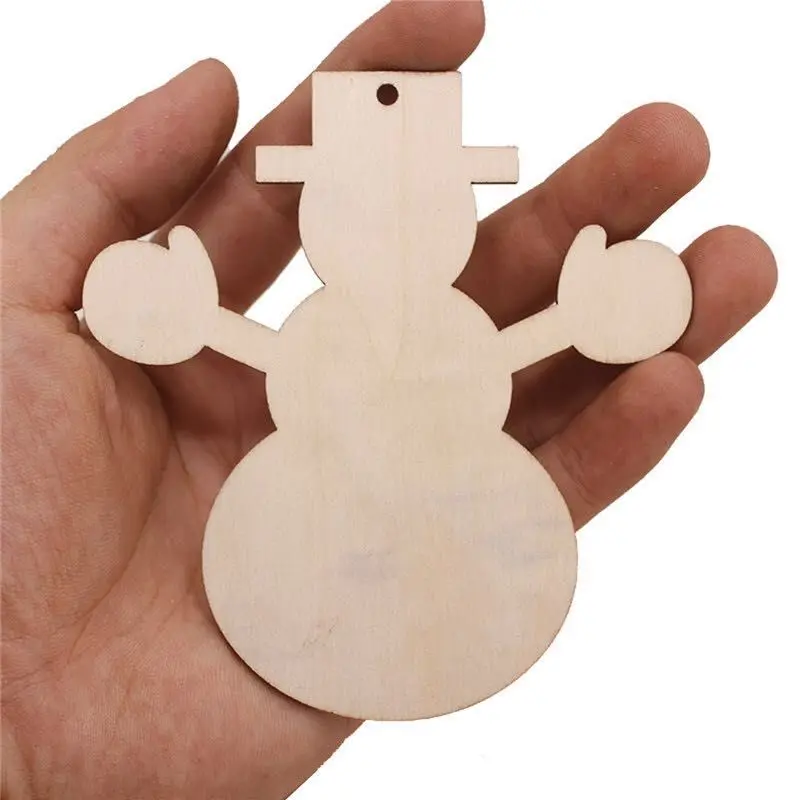 

20 pcs 4inch wood christmas snowflake christmas decoration