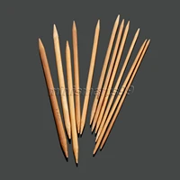new 55pcsset 11 sizes double pointed bamboo dark patina knitting needles art craft knit kit domestic sewing accessories tools