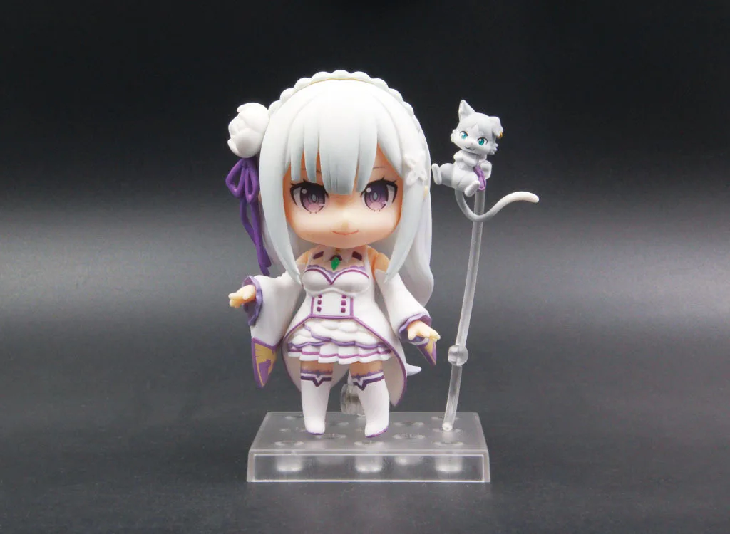 Аниме Re: жизнь в другом мире от zero Nendoroid 751 Эмилия каваи милые фигурки игрушки 10 см