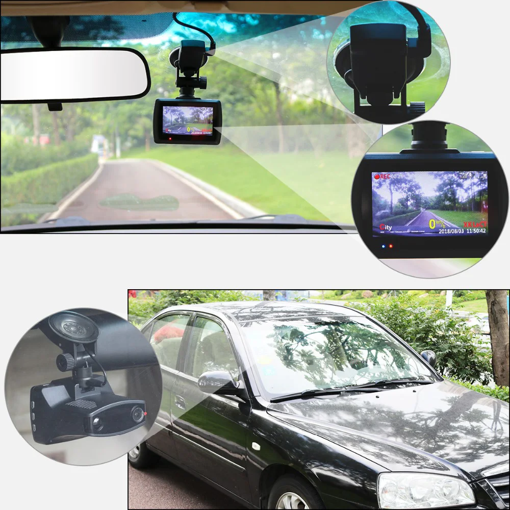 AfmoDVR Видеорегистраторы для автомобилей Видео Регистраторы Камера 3 в 1 Антирадары