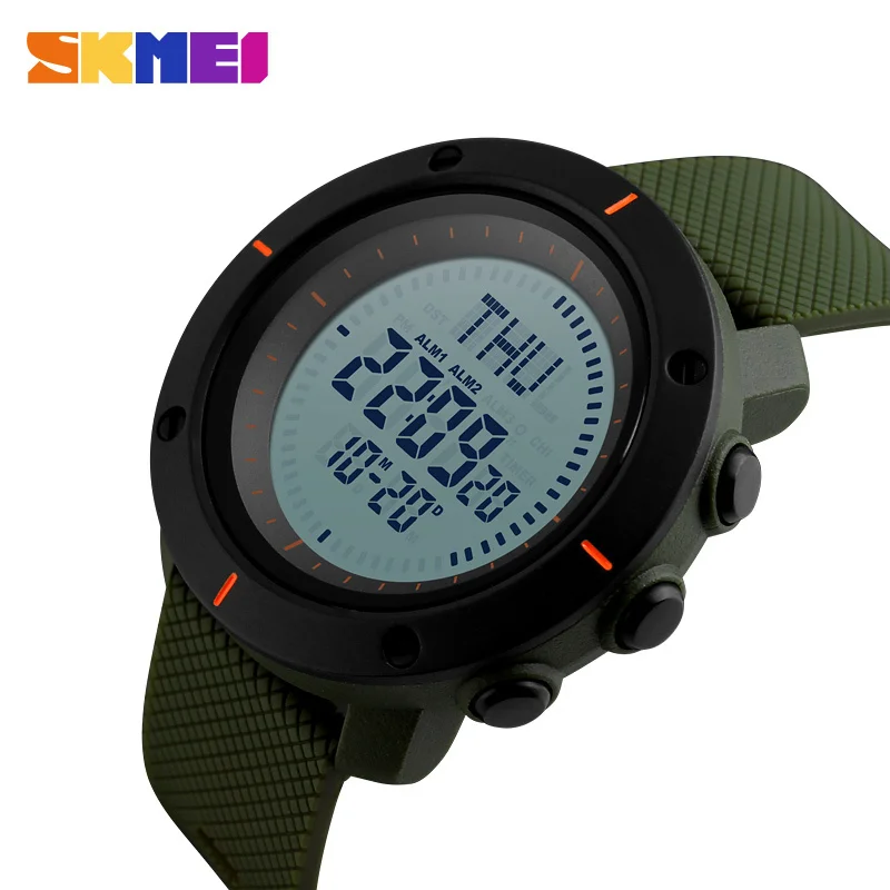 Спортивные часы SKMEI Compass мужские цифровые с большим циферблатом
