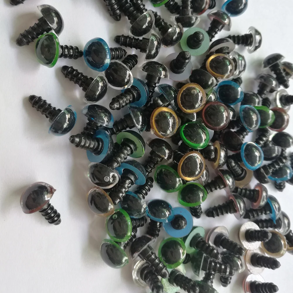 100 шт. Мультяшные кукольные глаза пластиковые безопасные для Мишки Тедди кукла