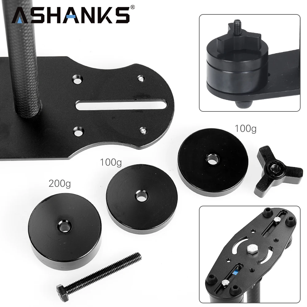 Ручной Стабилизатор ASHANKS Mini из углеродного волокна стабилизатор для фотостудии