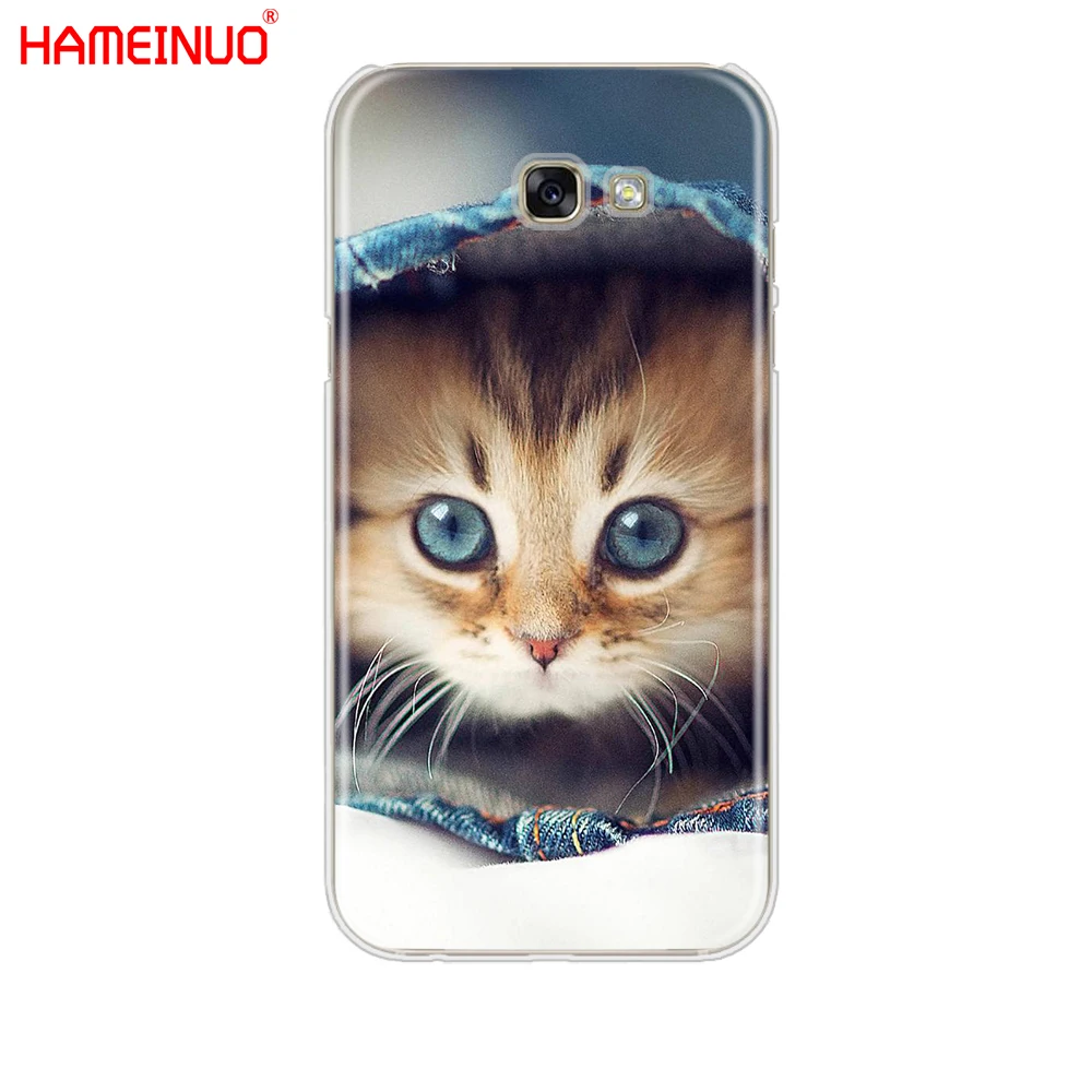 HAMEINUO чехол для сотового телефона с изображением кота Samsung Galaxy A3 A310 A5 A510 A7 A8 A9 2016 2017