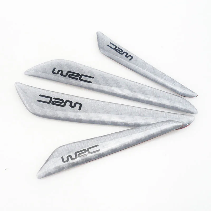 

4 шт., лента из углеродного волокна для отделки двери, против царапин