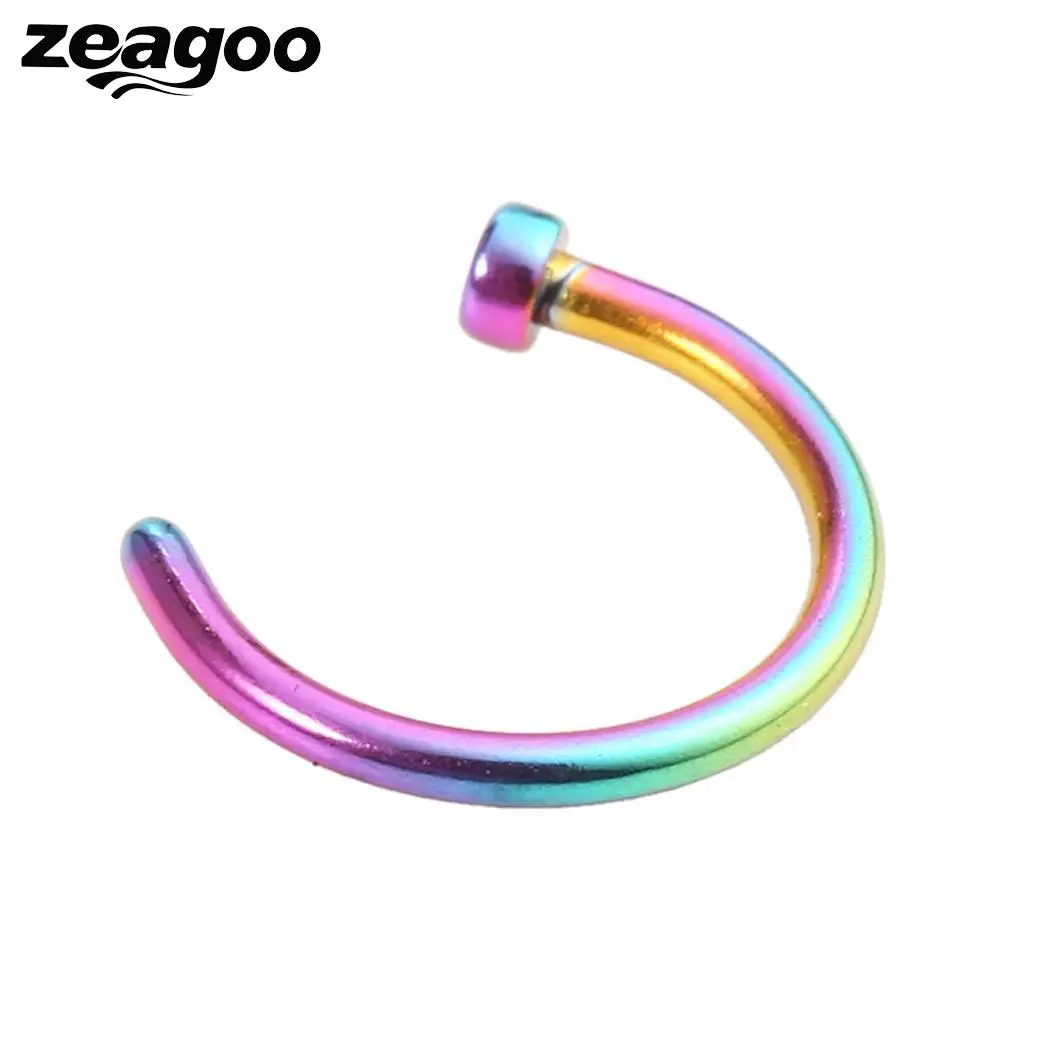 Серьги гвоздики Zeagoo из нержавеющей стали для женщин 8 цветов 3 размера открытый