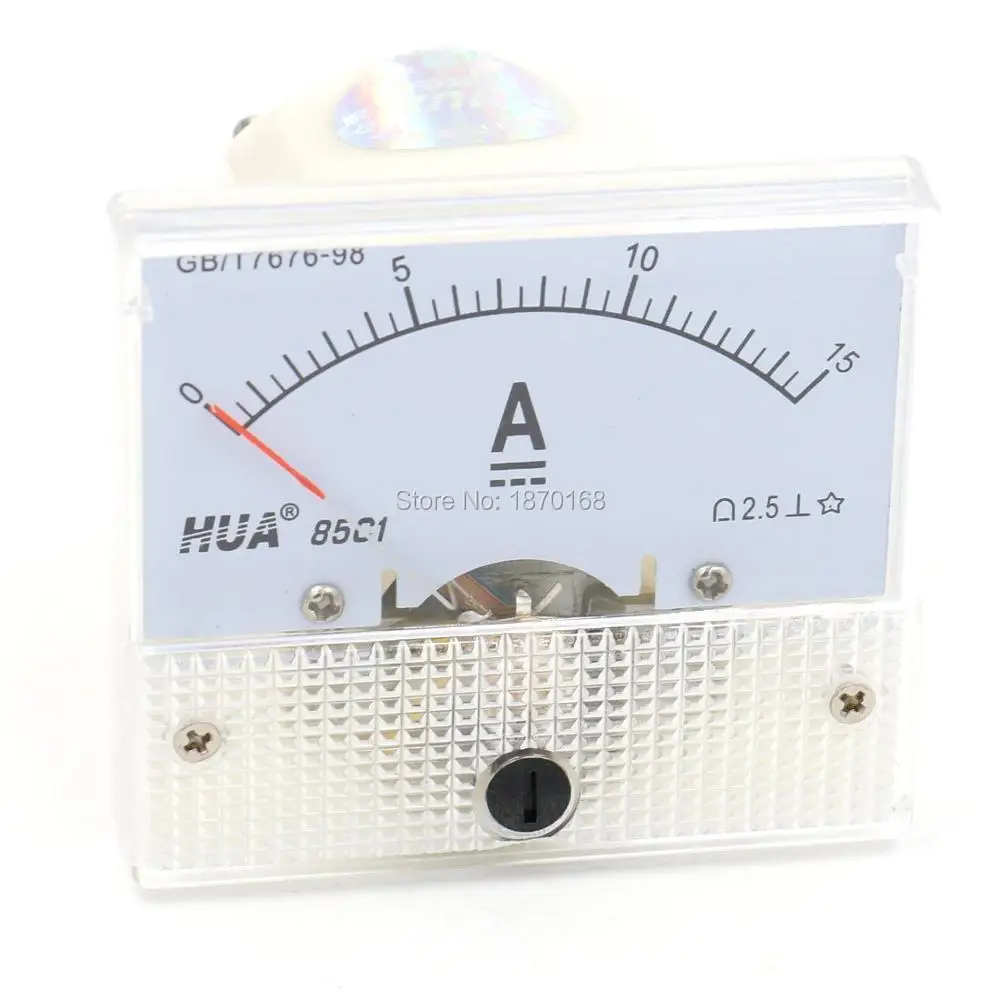 

85C1 DC 0-15A измерительный прибор с панелью, аналоговый ток