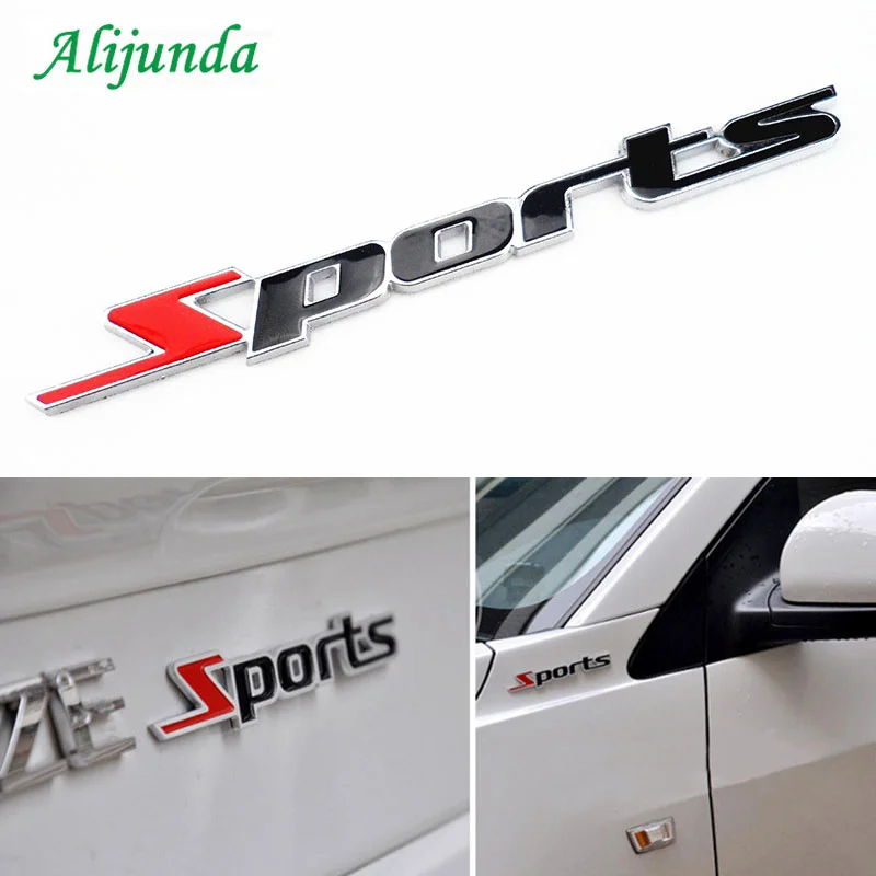 Спортивная серия Металлическая Автомобильная Наклейка 3D хромированный бейдж