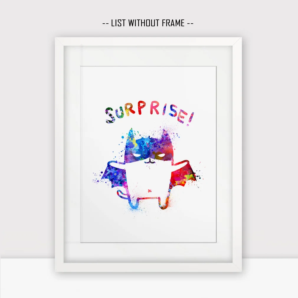 Мультфильм Бэтмен Искусство Краска сюрприз муха настенный висящий Забавный