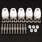 30 шт. LG-40 PT-31 воздуха плазменный резак расходные материалы наконечники электроды Расширенный никелированный для резки CUT40 312 Mayitr