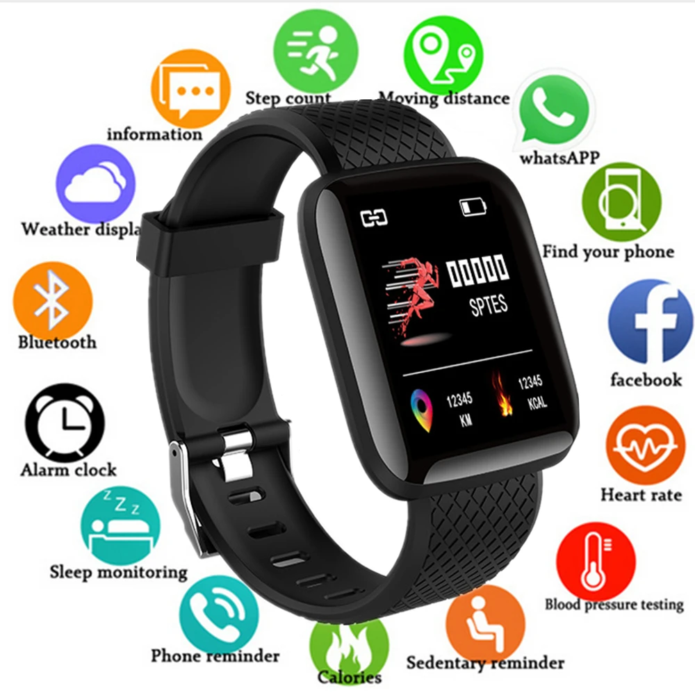 Sport Smart Watch Men Heart Rate Monitor Waterproof Smartwatch Women Blood Pressure Fitness Tracker GPS For Android IOS | Наручные часы