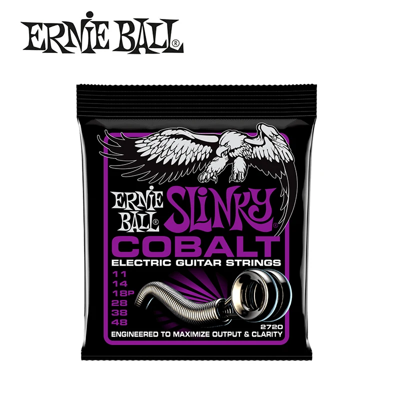 Оригинальные Струны для электрогитары Ernie Ball Slinky Cobalt высокое качество 2715 2720 2721 2722