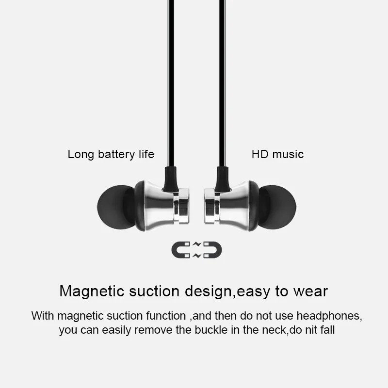 Беспроводные наушники Bluetooth для спорта телефона iPhone Samsung Xiaomi|Наушники и
