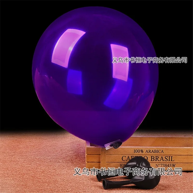 Deep Purple Бирюзовый толстый 10 шт. 12 дюймов толстый 2,2 г Свадебный латексный шарик для дня рождения вечерние украшения детский надувной шар гелиевый воздух - Цвет: Deep Purple