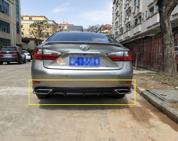 Для- LEXUS ES200 300 h 250 задний бампер диффузор защитные бамперы задняя надрезаемая подкладка, ABS Материал корпусный набор задний губ