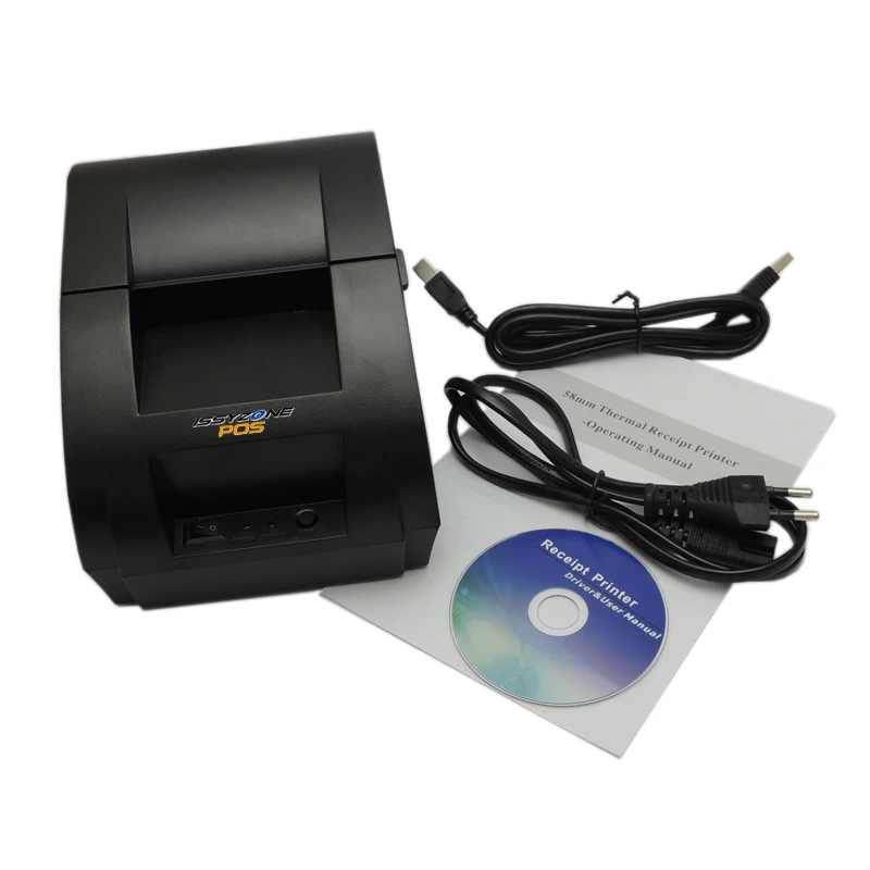 ISSYZONEPOS термопринтеры 58 мм чековый принтер Дешевый POS принтер USB печать для супермаркета ресторана команды ESC/POS