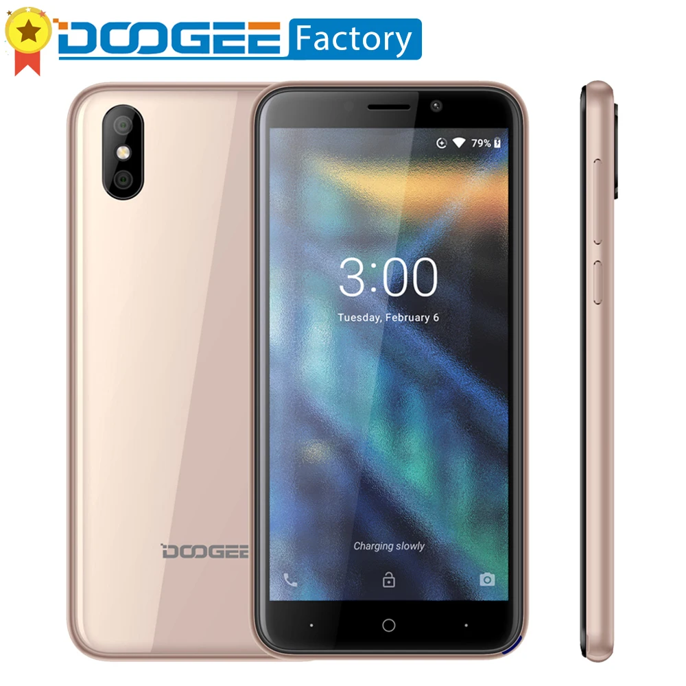 DOOGEE X50 Android 8 1 смартфон 5 0 дюймов дисплей формата 18:9 MTK6580 4 ядра мобильный телефон GB