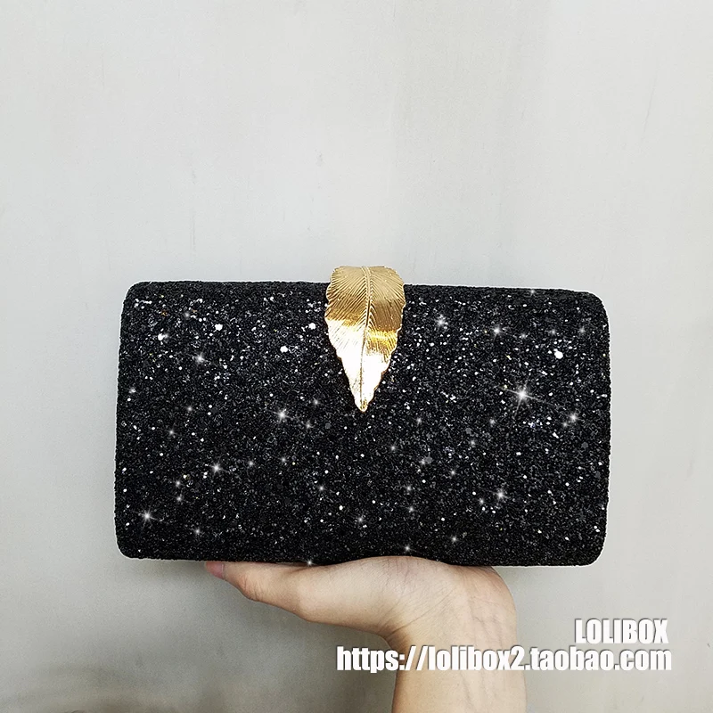 LOLIBOX женские клатчи розовые Блестящие Блестки металлический лист сплав клатч