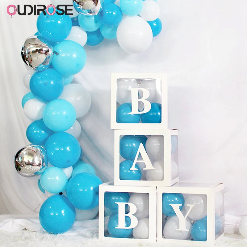 4 шт./компл. сделай сам прозрачный латексный воздушный шар детские блоки любви для