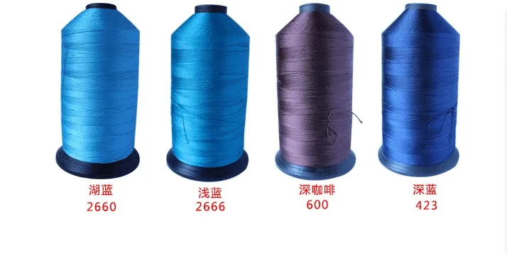 

840D/3 High Strength Dia.0.7mm Bonded Polyester Sewing Thread For Waterproof cloth Leather Canvas Shoes Tent Car Seat Belt 1000g