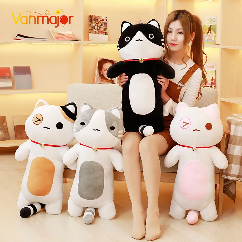 80 см Neko Atsume плюшевая подушка Kitty Cat Прекрасный косплей мультфильм Мягкие плюшевые игрушки куклы Детский подарок на день рождения