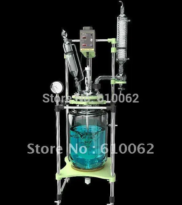 Взрывозащищенный химический реактор с рубашкой 20 л стеклянная реакционная