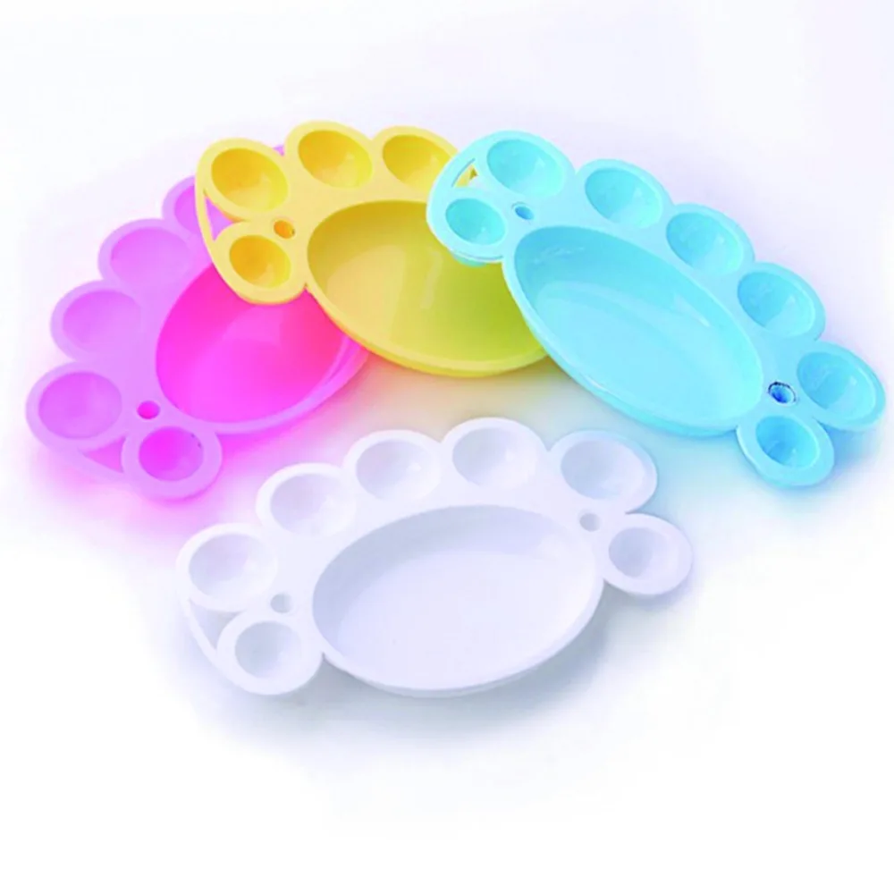 1pc Plastic Makeup Palette Nail Art Plate Manicure Tools for Face Foundation Mixing Pigments Cosmetics Salon | Красота и здоровье