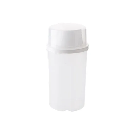 small white Кухонный пищевой контейнер, герметичный горшок для чая, кофе, конфет, резервуар для хранения, пластиковые злаковые закуски, коробка для печенья, банки для специй, жарра - Цвет: small white