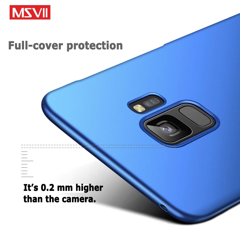 Для samsung Galaxy S9 чехол Msvii Тонкий матовый для Plus Чехол Жесткий PC s |
