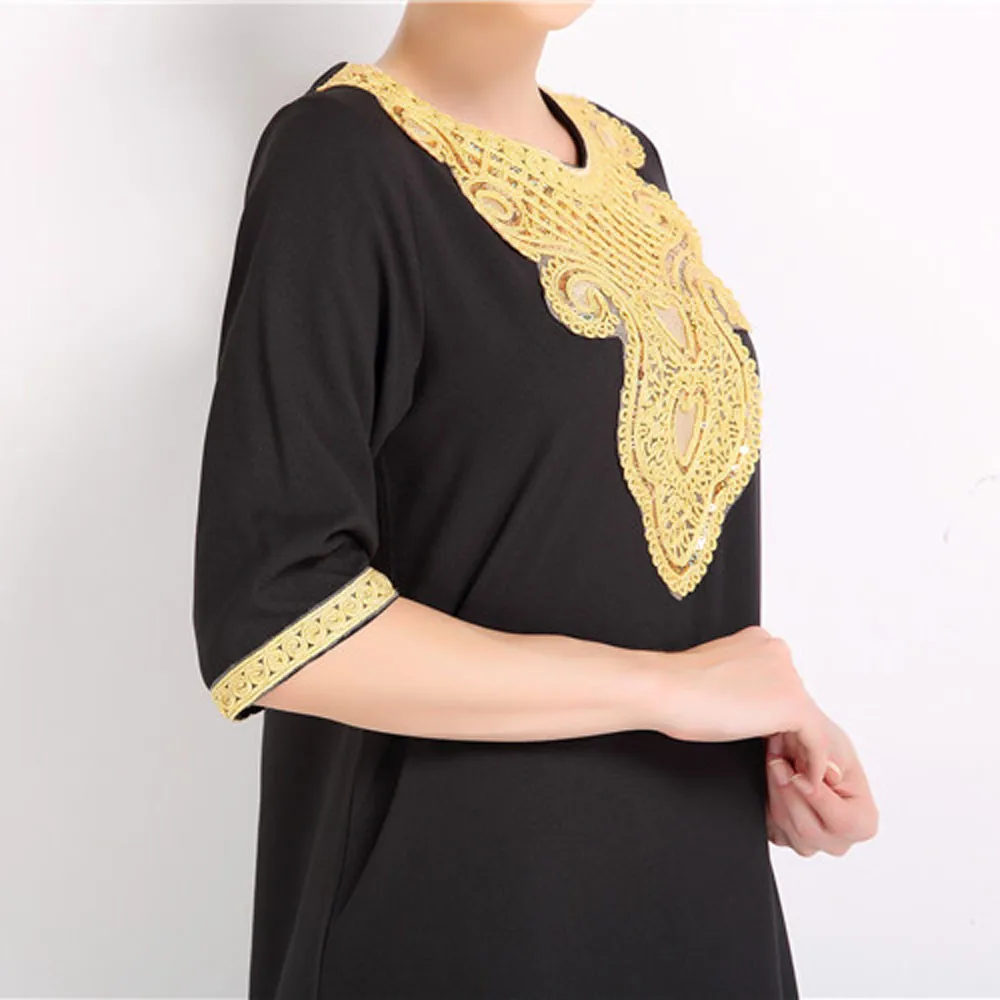 Omen Arab Ladies Caftan Kaftan Malaysia Abayas Дубай Платье с вышивкой для женская мусульманская
