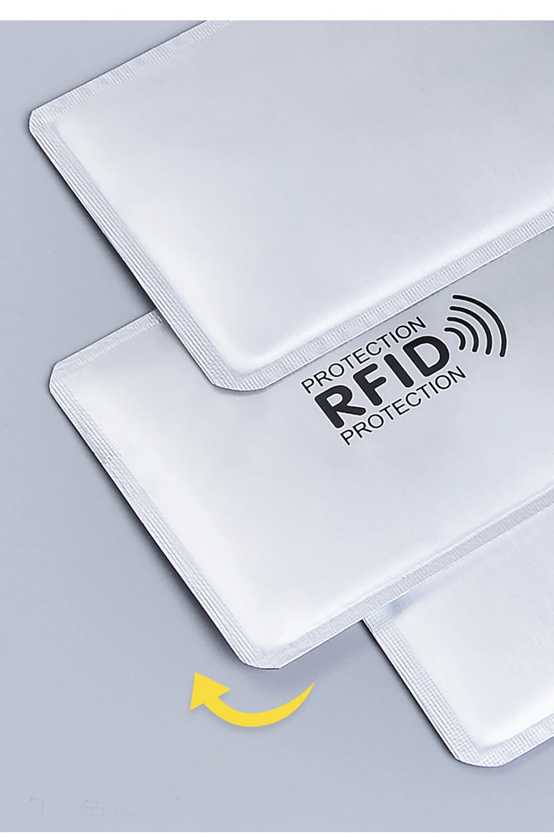 20 шт Анти Rfid лазерный кошелек блокирующий ридер замок банк держатель для карт Id банковский Чехол для карт Защитный металлический кредитный держатель для карт