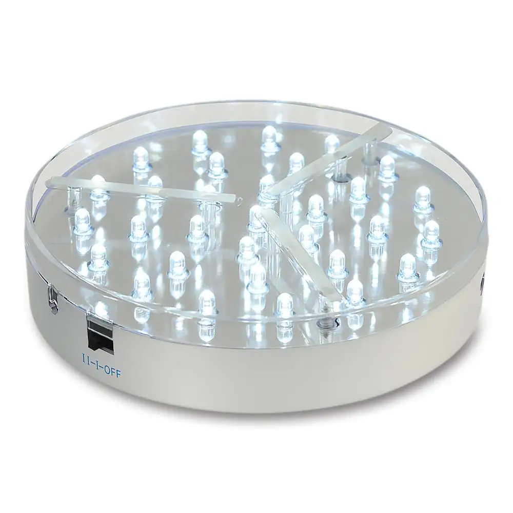 Goedkoop 6 Inch Super Heldere Onder Vaas LED Light Base 3AA Batterij Operated 31 Stks Wit Led-lampen Voor Bruiloft Decoratie