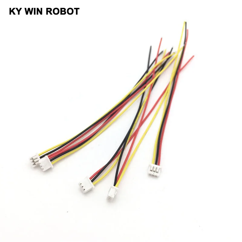 5 шт./лот 28AWG JST 1 25 мм 3-контактный штекер провод кабель длина 10 см | Электронные