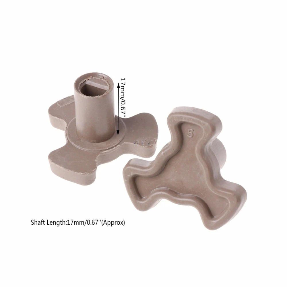 

2Pcs 17mm Microwave Oven Turntable Roller Guide Support Coupler Tray Shaft