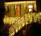 3,5 м 100 светодиодный ная гирлянда, сказочные огни, теплый белый свет, Рождество, свадьвечерние вечеринка, занавески, Рождественские декоративные светодиодсветодиодный гирлянды
