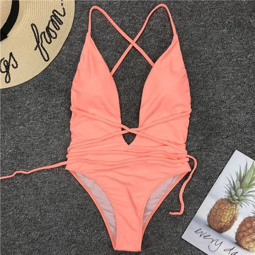 One Piece Swimsuit Swimming Bathing Suit Women Swim Outdoor Summer Holiday Sexy Swimwear | Спорт и развлечения