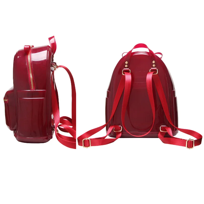 Summer Candy Color Silica Gel Backpacks Women Fresh Daily Student Book Bags For Teenager Rucksacks Girls Jelly Travel School Bag