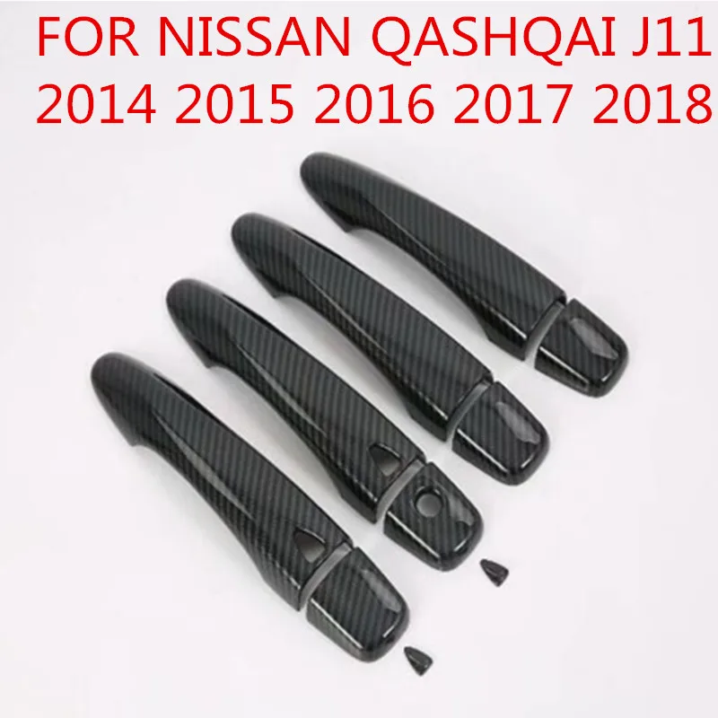Для NISSAN QASHQAI J11 2014 2015 2016 2017 2018 хромированная крышка дверной ручки чаша чашки