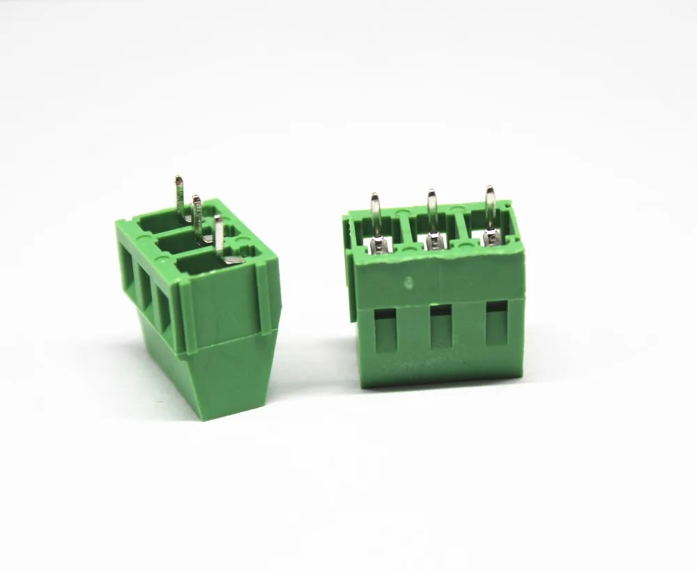 10 шт./лот KF301-3P шаг 5 0 мм прямой контакт 3 P винт PCB клеммный блок разъем зеленый |