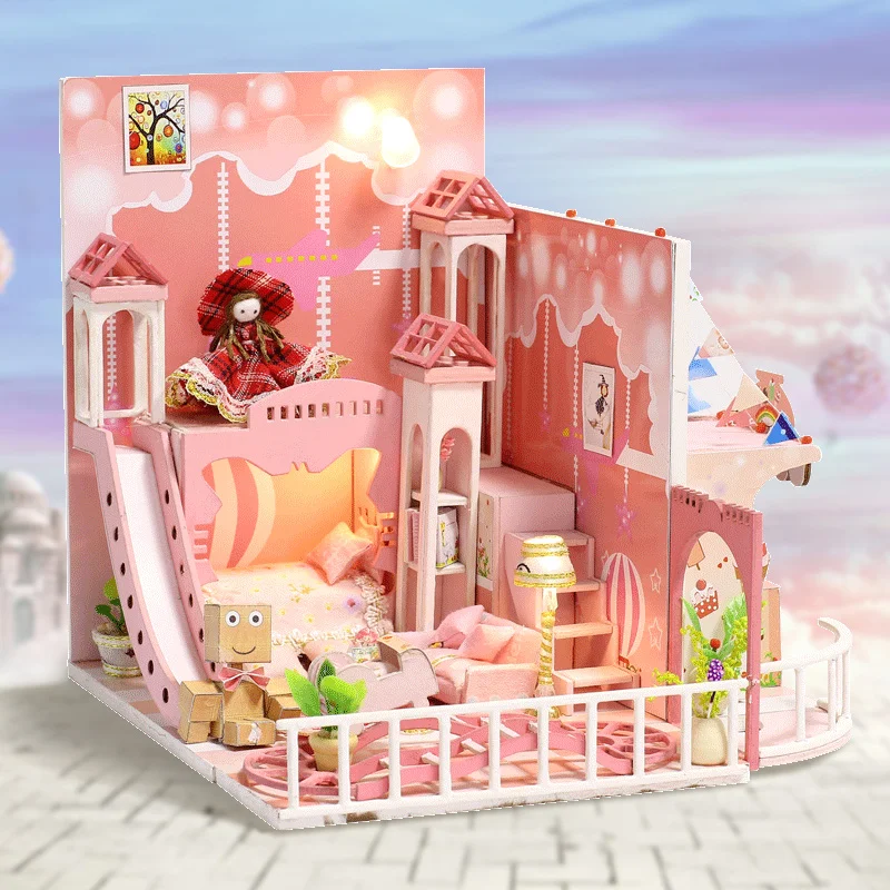 Мебель для кукольного дома миниатюрный Diy 3D Деревянный Dream Children Miniaturas кукольный