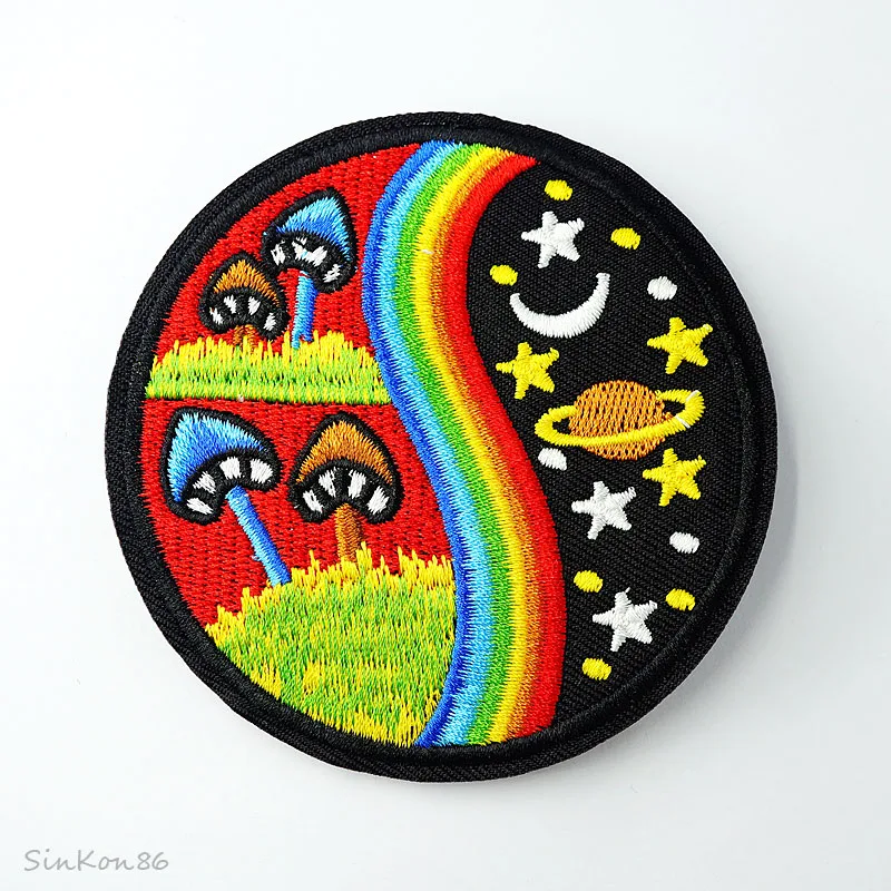 Нашивки с рисунком ночного неба Размер: 8 6x8 6 см|patch cloth|iron ondiy patch |