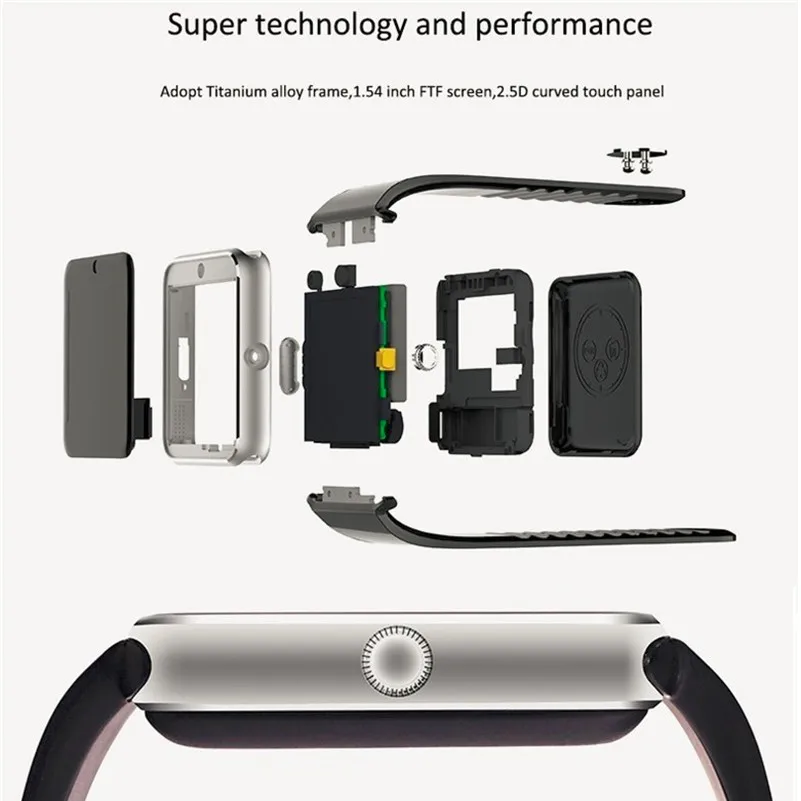 Bluetooth Smart часы GT08 для Apple iphone IOS Android телефон наручные одежда Поддержка